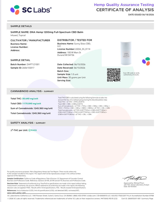 DNA HEMP-CBD Full Spectrum Body Balm