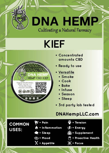 Hemp CBD Kief - Kief - [dnahempllc]